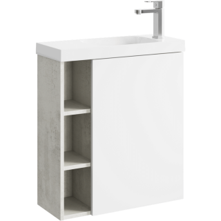 Подвесная тумба под раковину Aqwella Alba ALB0106RLS+ALB0706WM 60 см